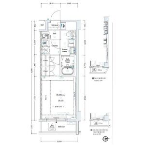 1K 間取り図