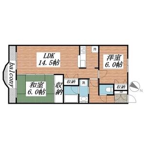 2LDK 間取り図