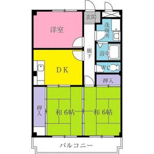 3DK 間取り図