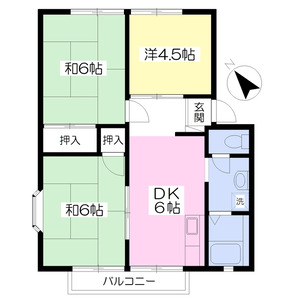 3DK 間取り図