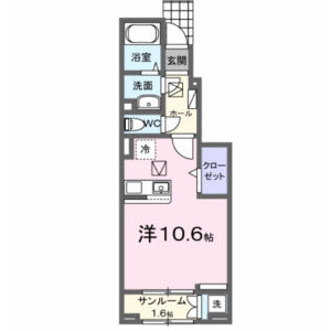ワンルーム 間取り図
