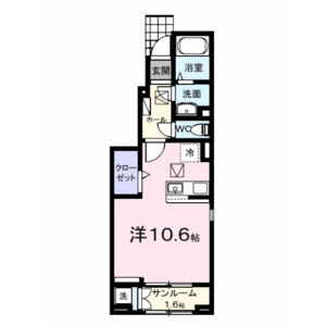 ワンルーム 間取り図