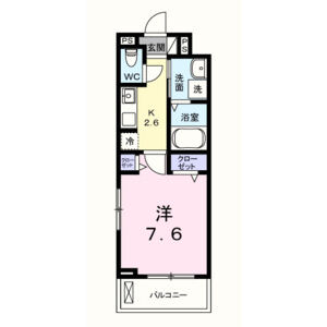 1K 間取り図