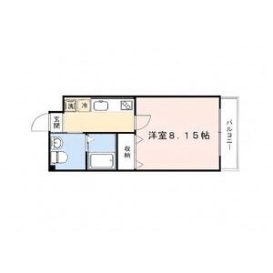 1K 間取り図