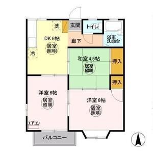 3DK 間取り図