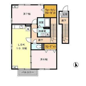 2LDK 間取り図