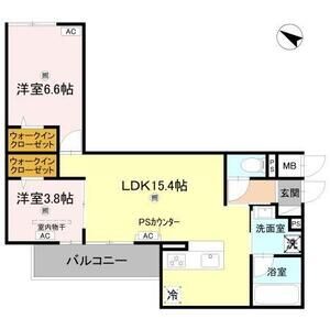 2LDK 間取り図