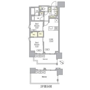 2LDK 間取り図
