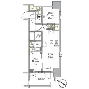 2LDK 間取り図