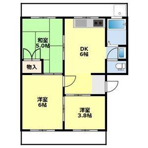 3DK 間取り図