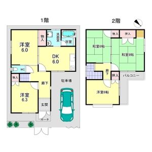 5DK 間取り図
