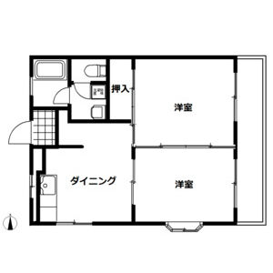 2DK 間取り図