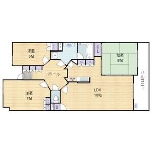 3LDK 間取り図
