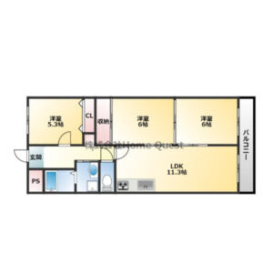 3LDK 間取り図