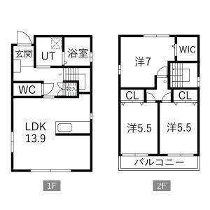 3LDK 間取り図