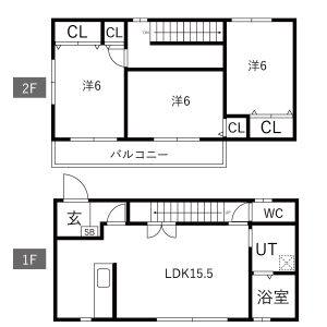 3LDK 間取り図