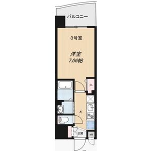 1K 間取り図
