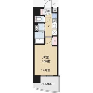 1K 間取り図
