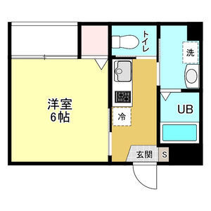 1K 間取り図