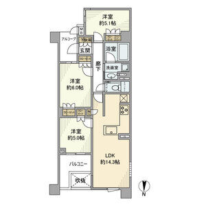 3LDK 間取り図