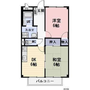2DK 間取り図