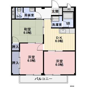 3DK 間取り図