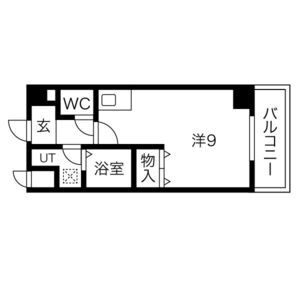 ワンルーム 間取り図