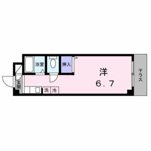ワンルーム 間取り図