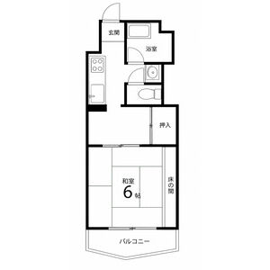 1K 間取り図