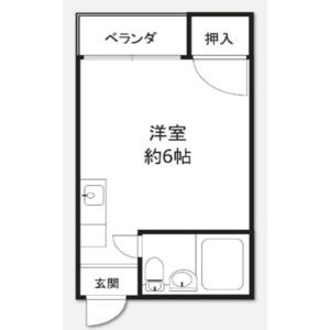 ワンルーム 間取り図
