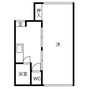 1K 間取り図