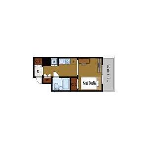 ワンルーム 間取り図