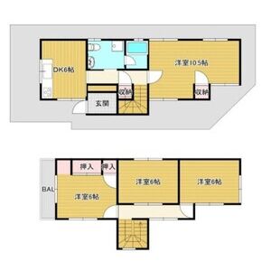 4DK 間取り図