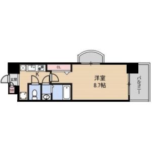 1K 間取り図