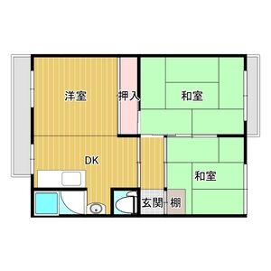3DK 間取り図