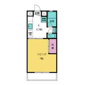 1K 間取り図