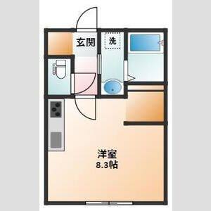 ワンルーム 間取り図