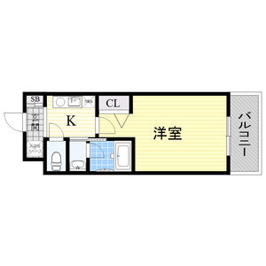 1K 間取り図