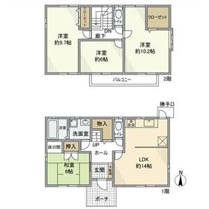 4LDK 間取り図