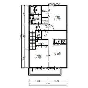 2LDK 間取り図