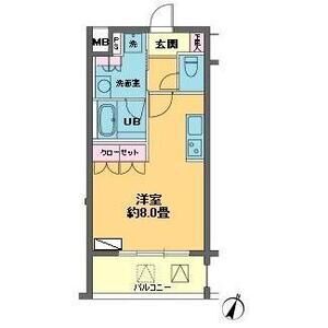 ワンルーム 間取り図