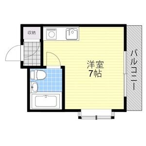 ワンルーム 間取り図