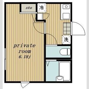 1K 間取り図