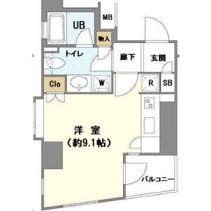 ワンルーム 間取り図