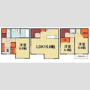 3LDK 間取り図
