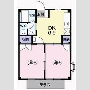 2DK 間取り図