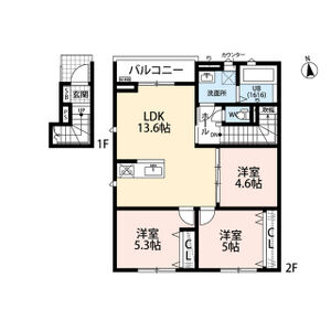 3LDK 間取り図