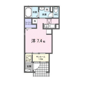 1K 間取り図