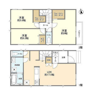 3LDK 間取り図