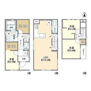 3LDK 間取り図
